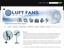 Tablet Screenshot of luft.co.za